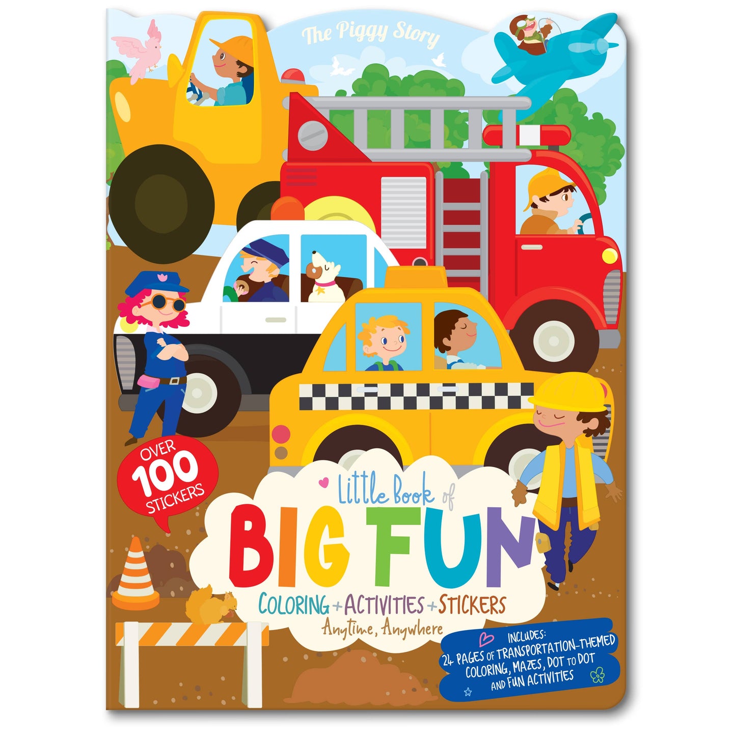 Crazy Car Town Easter Basket Activity Gift Pack for Kids