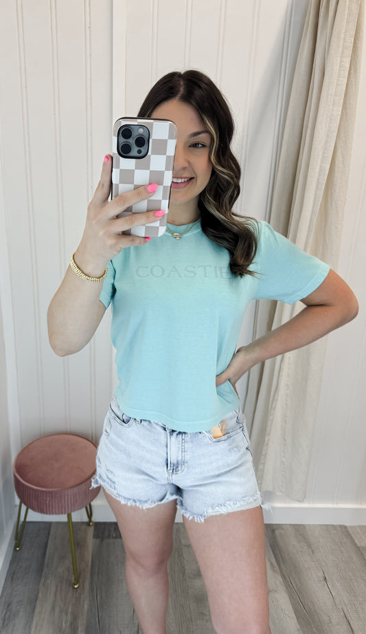 Coastie Skyline - Cropped Boxy Tee