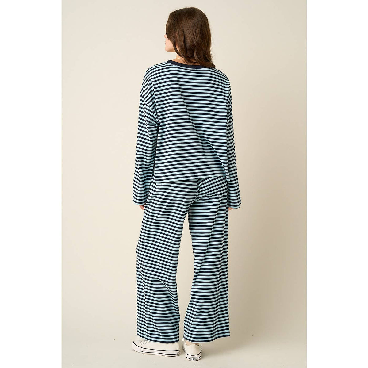 Striped Top & Pants Set