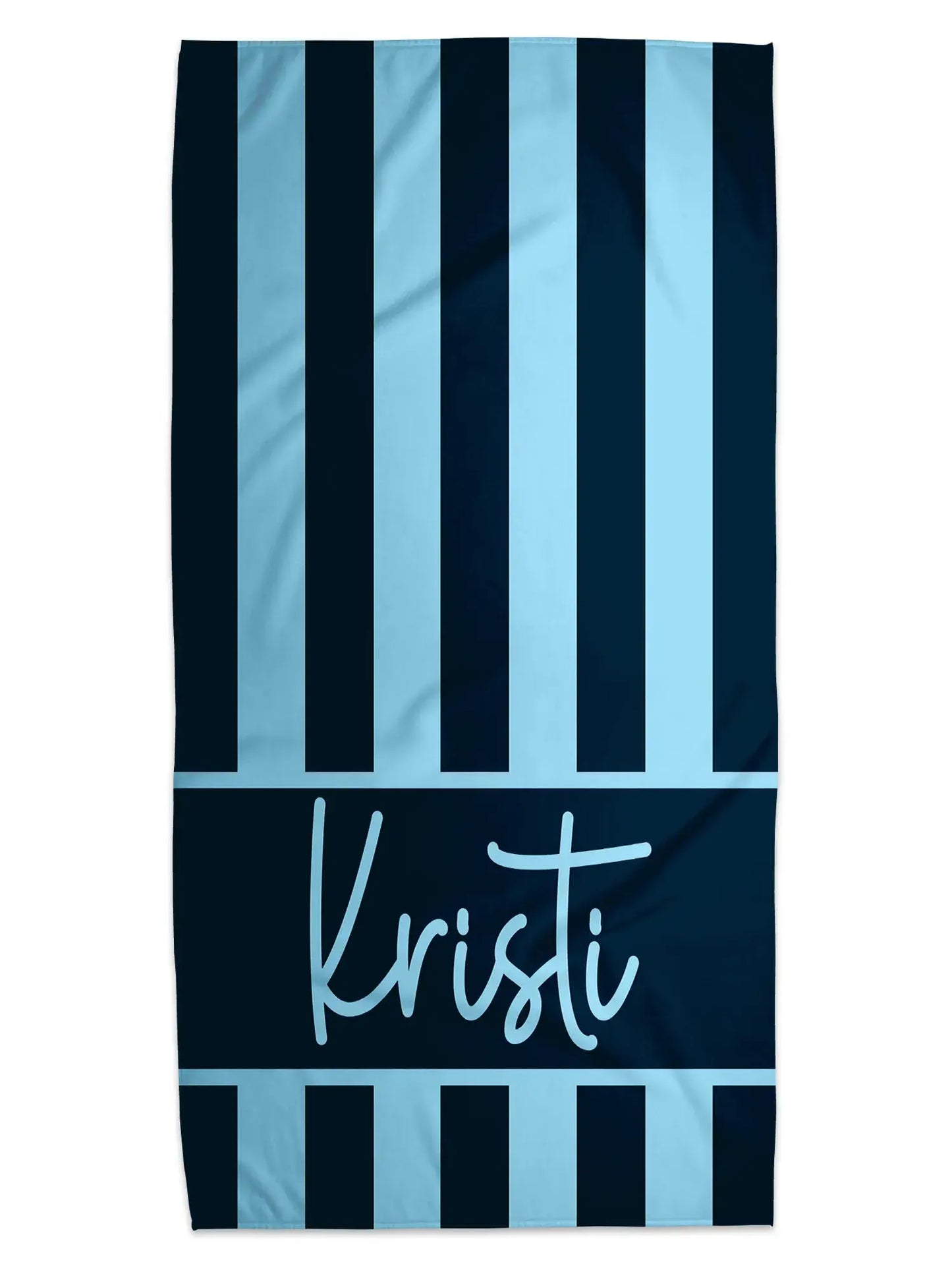 Classic Cabana Stripe Personalized Beach Towel