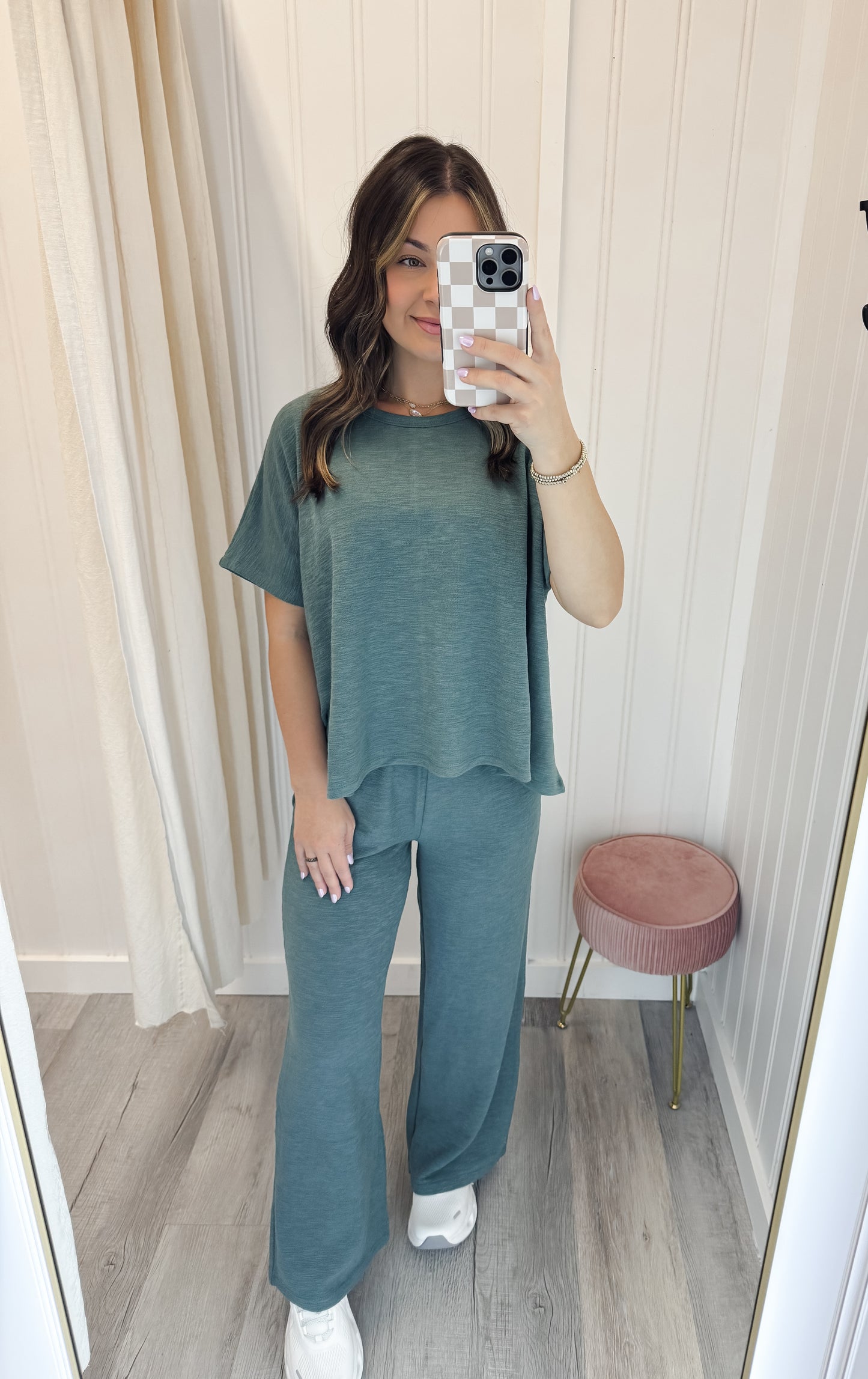 Cotton Slub Pants Set