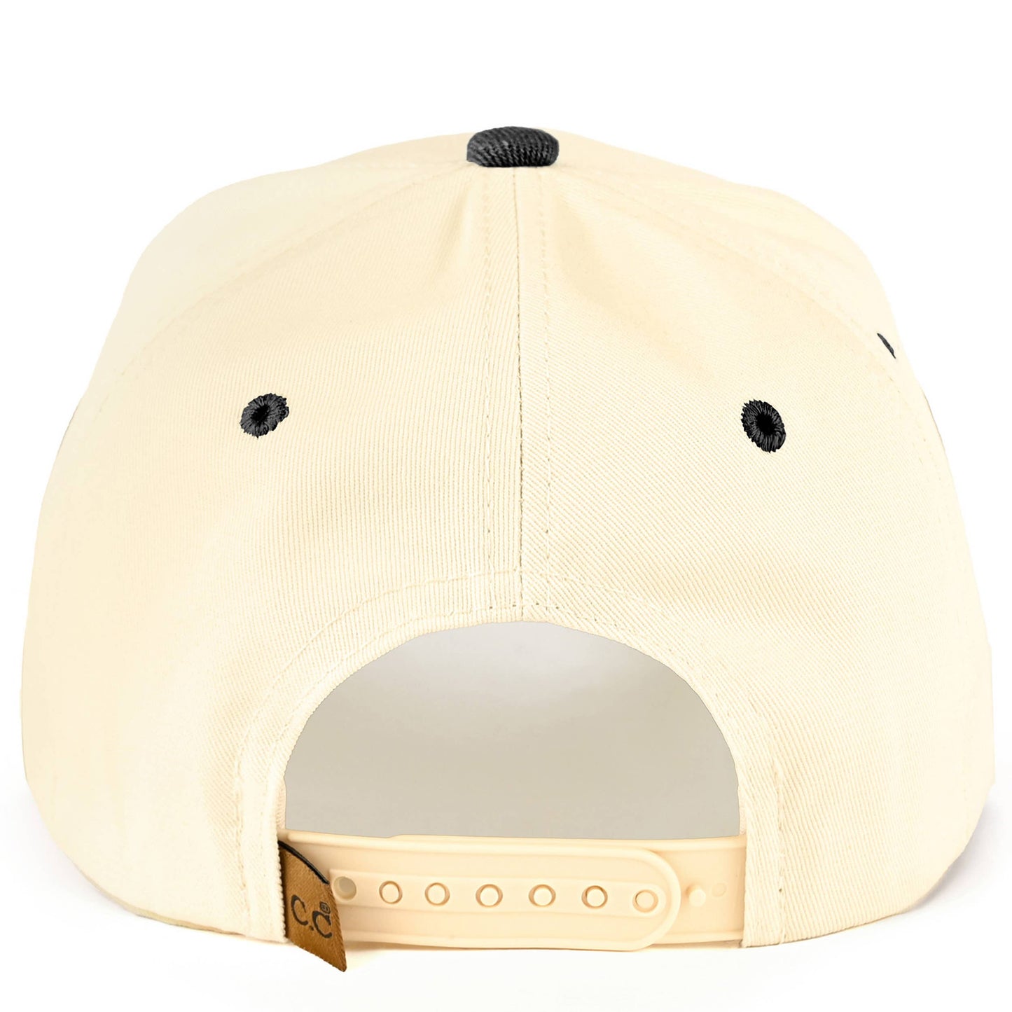 C.C AMEN Embroidered Letter Two Tone Trucker Hat