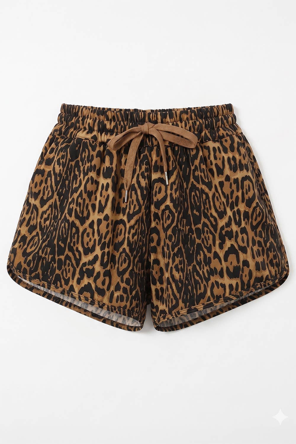 Cheetah Drawstring Shorts
