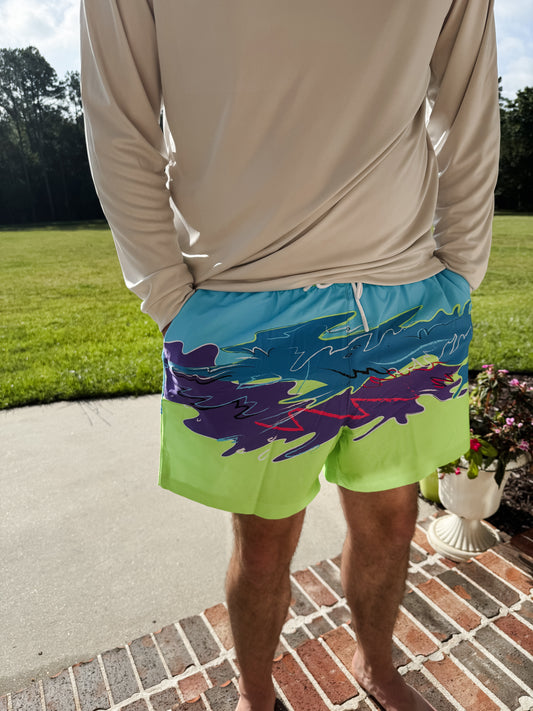 Ball Hammock® Pouch 5" Swim Trunks | The Snack Shack Neon
