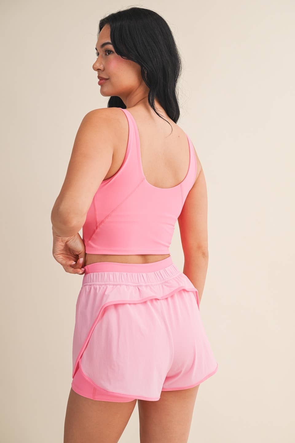Aligned Performance Cropped Tank Top & Shorts Set