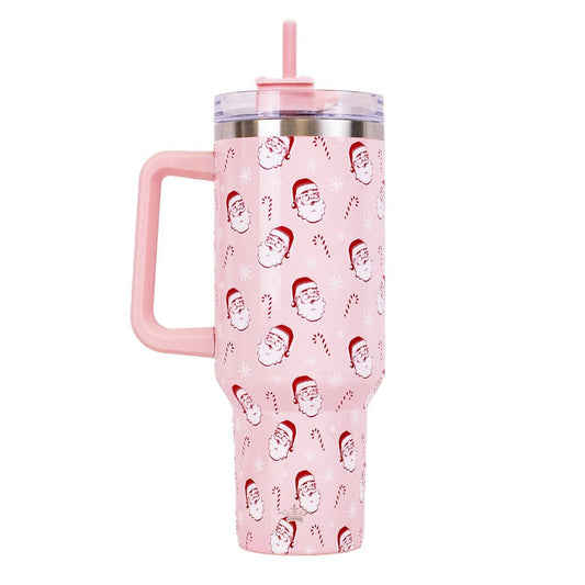 Candy Cane Cutie Tumbler  Pink/Red/White   40oz