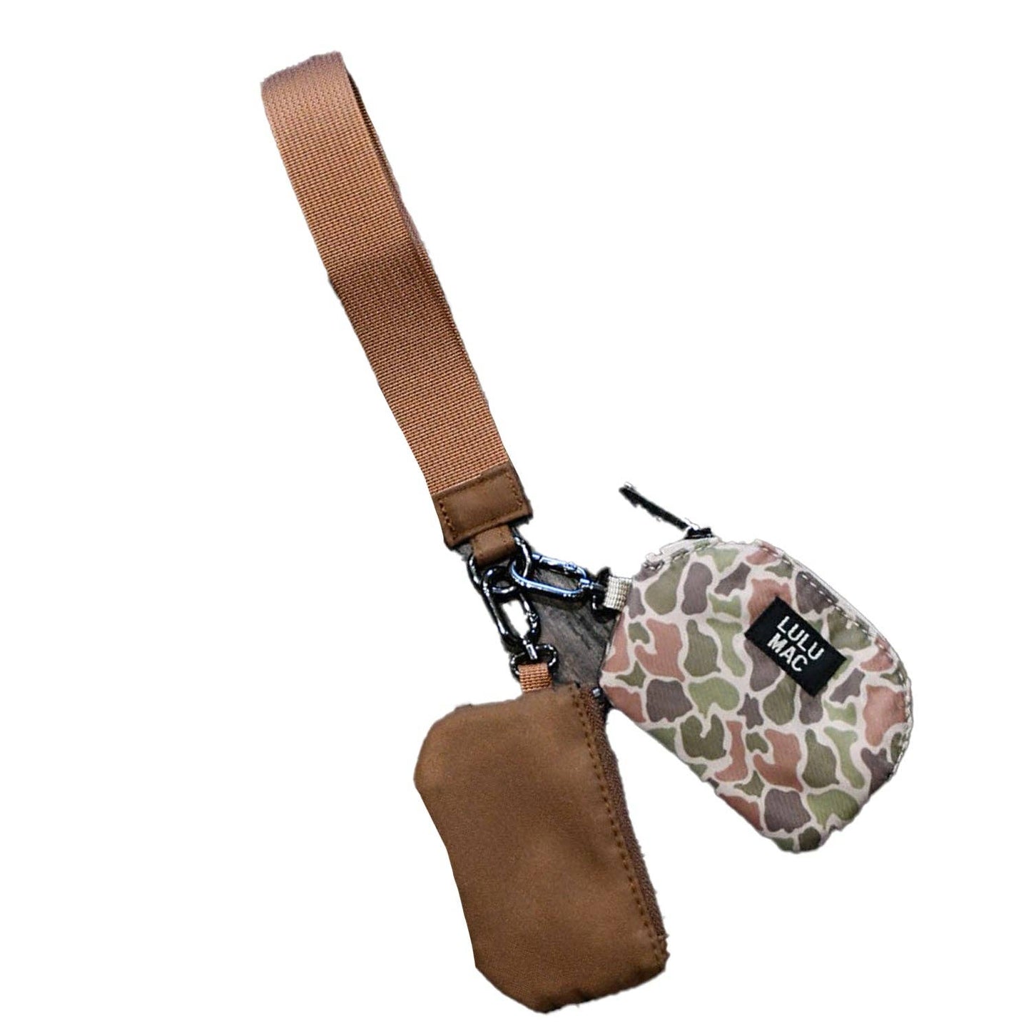 Camo Lulu Mac Double Pouch Wristlets