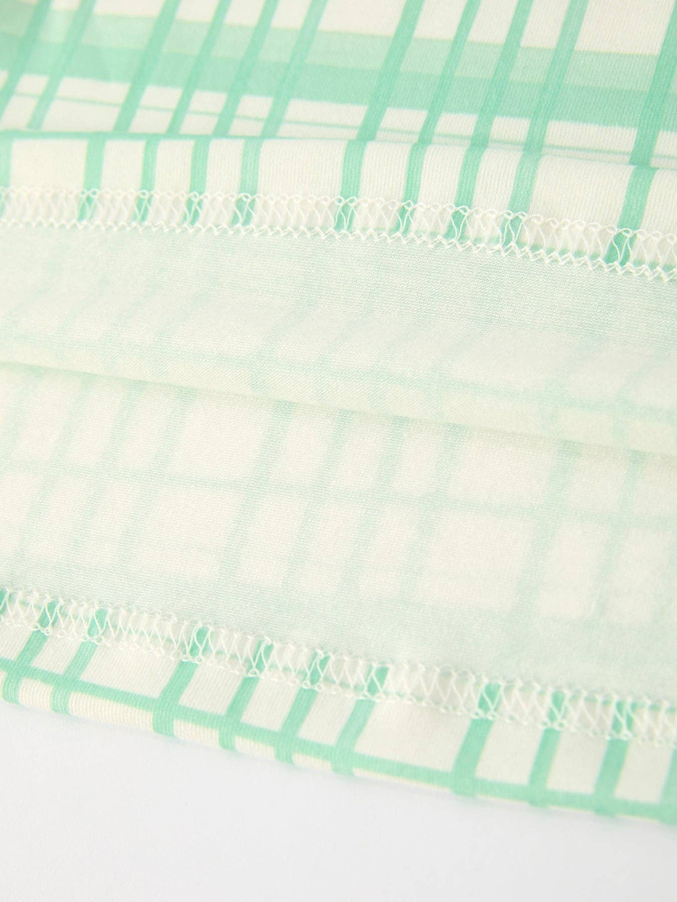 Christmas Girl Smock Embroidery Green Plaid Dress