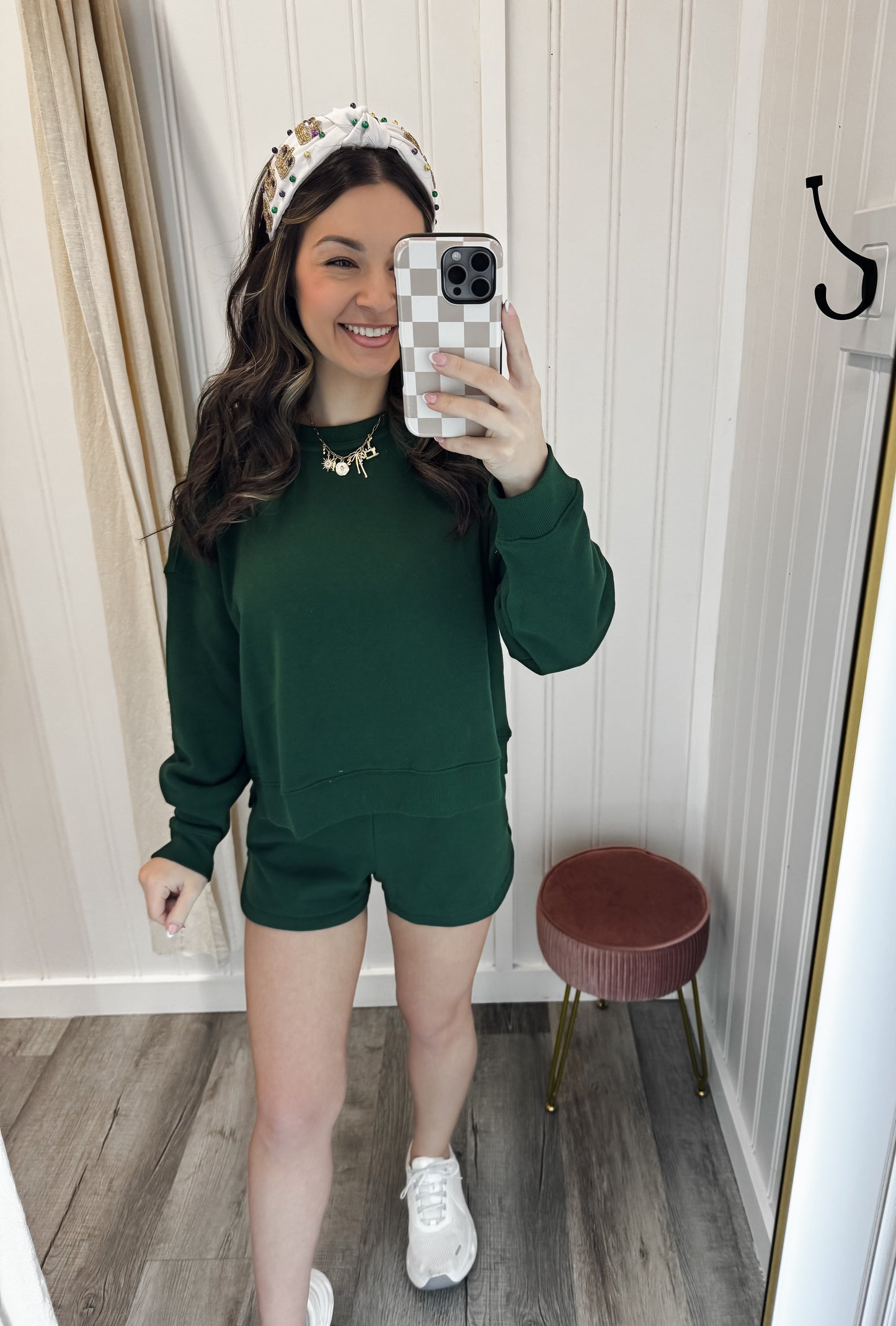 Fleece Sweatshirt & Shorts Set