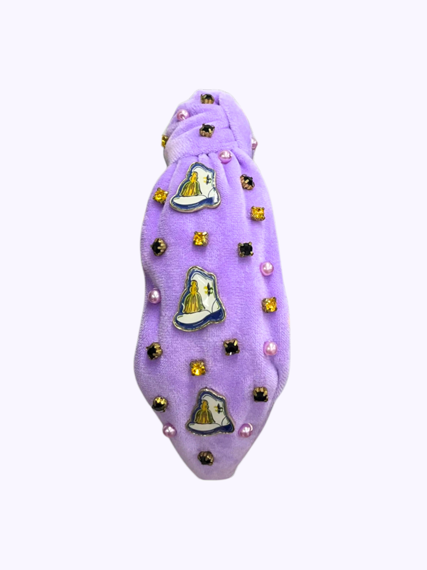 Majorette Marching Boots Headband - Mardi Gras
