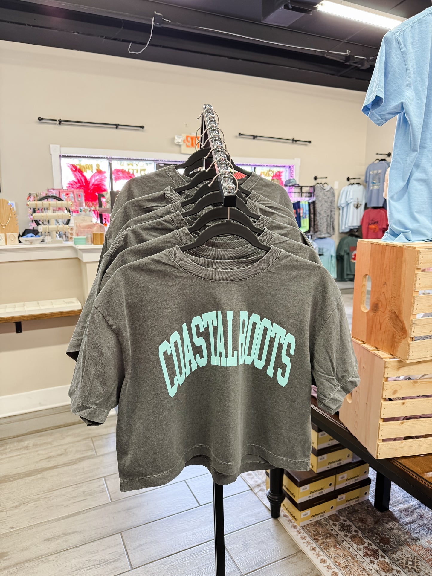 Coastal Roots Puff Crop Tee