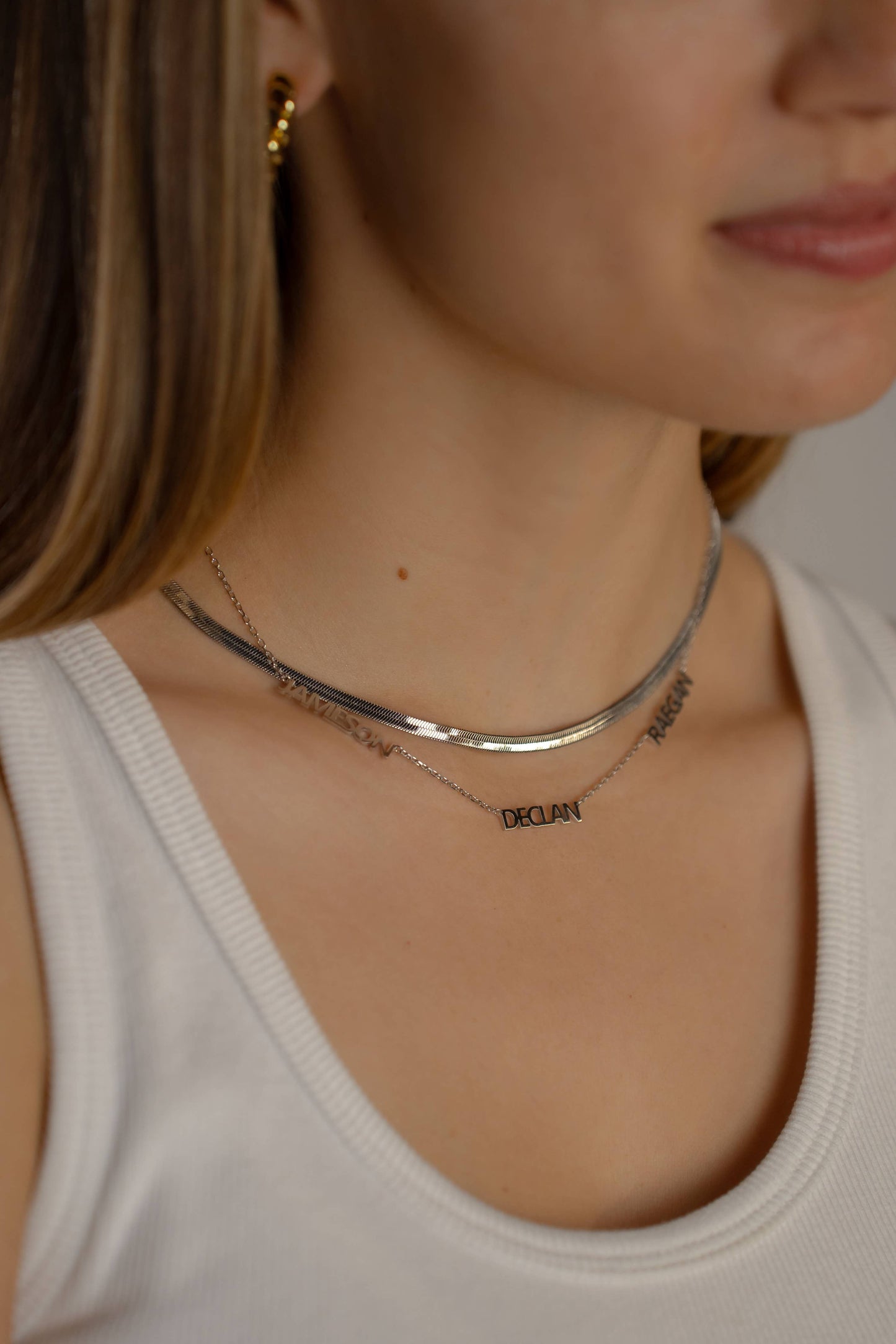 Skinny Herringbone Chain