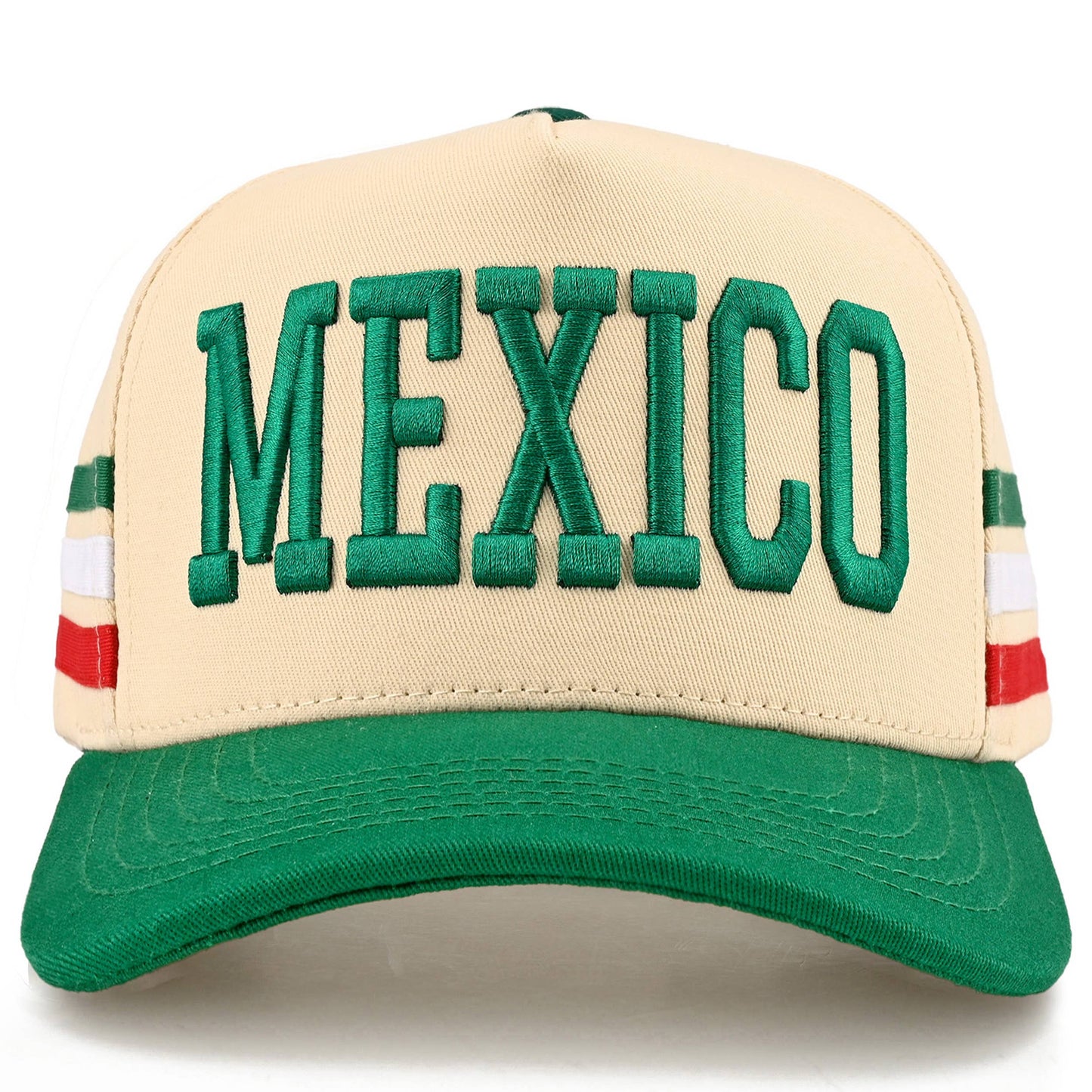 C.C 3 Lines Flag Letter on Two Tone Trucker Hat