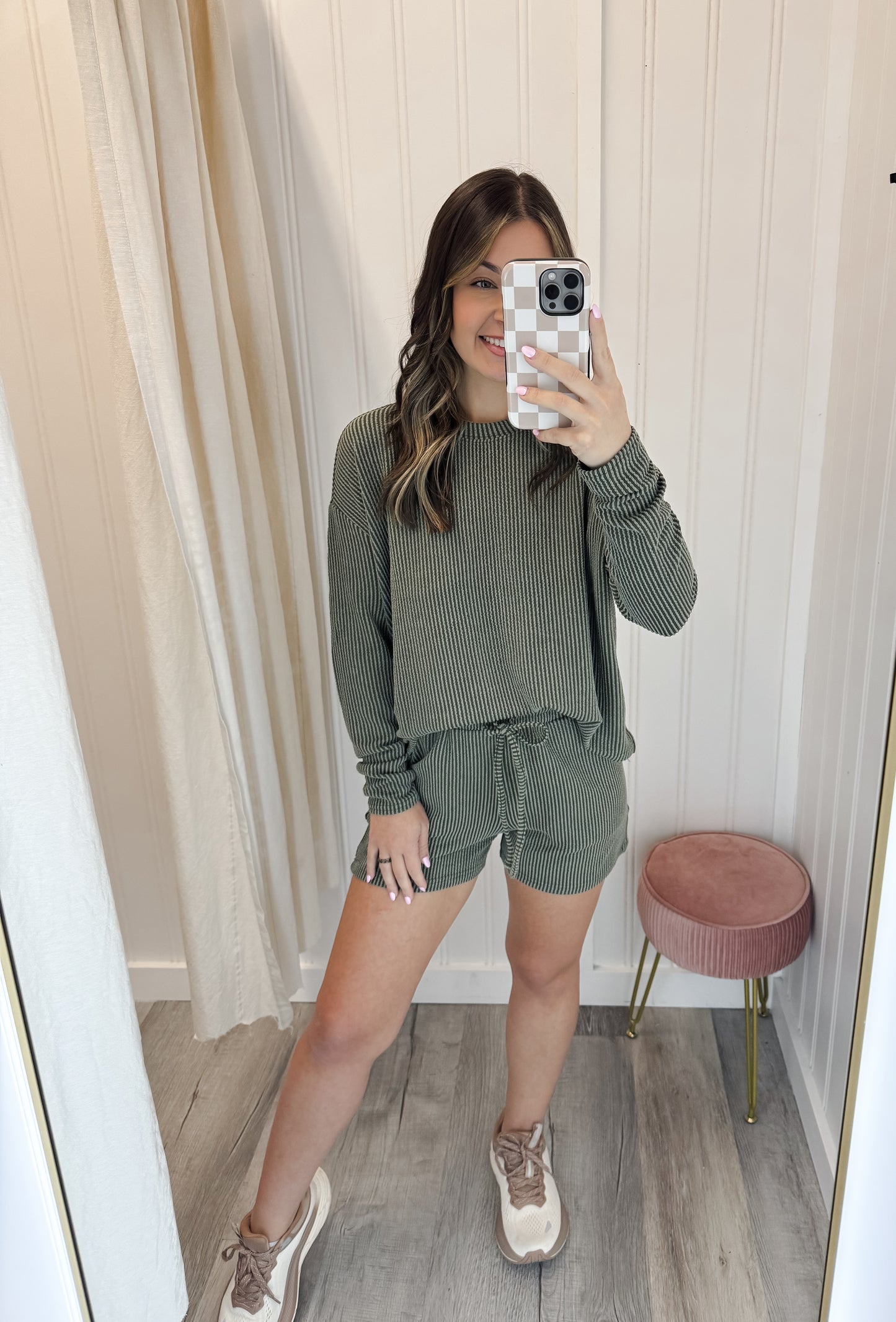 Ribbed Long Sleeve Set