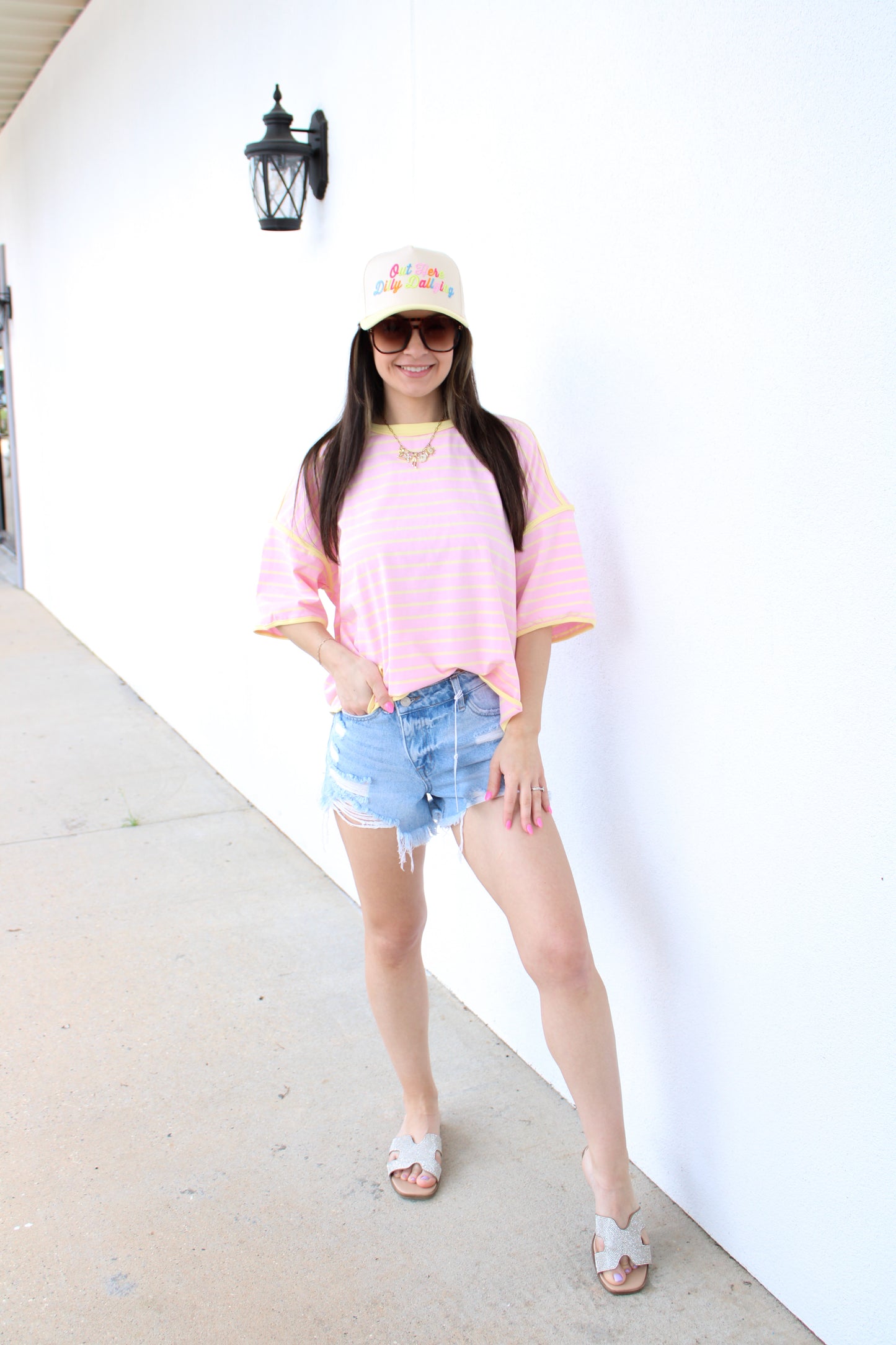 Striped Relaxed Fit Knit Tee