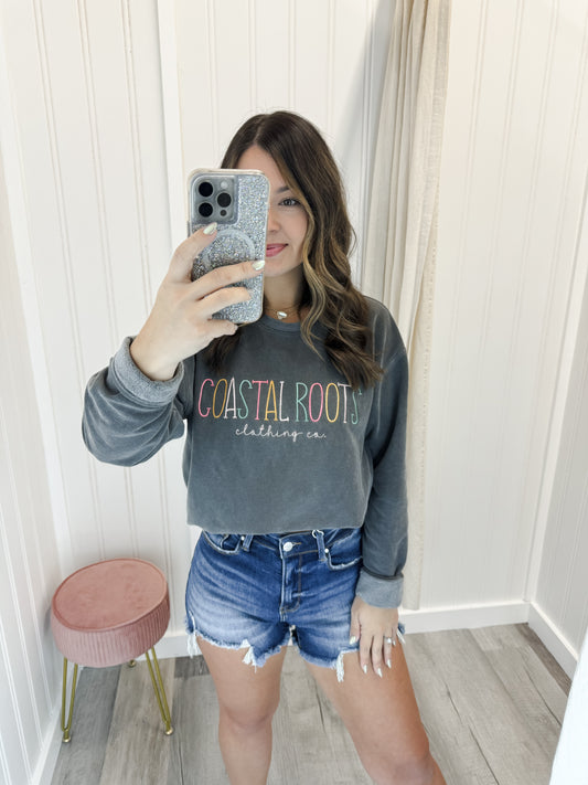 Coastal Roots Clothing Co. Embroidered Sweatshirt