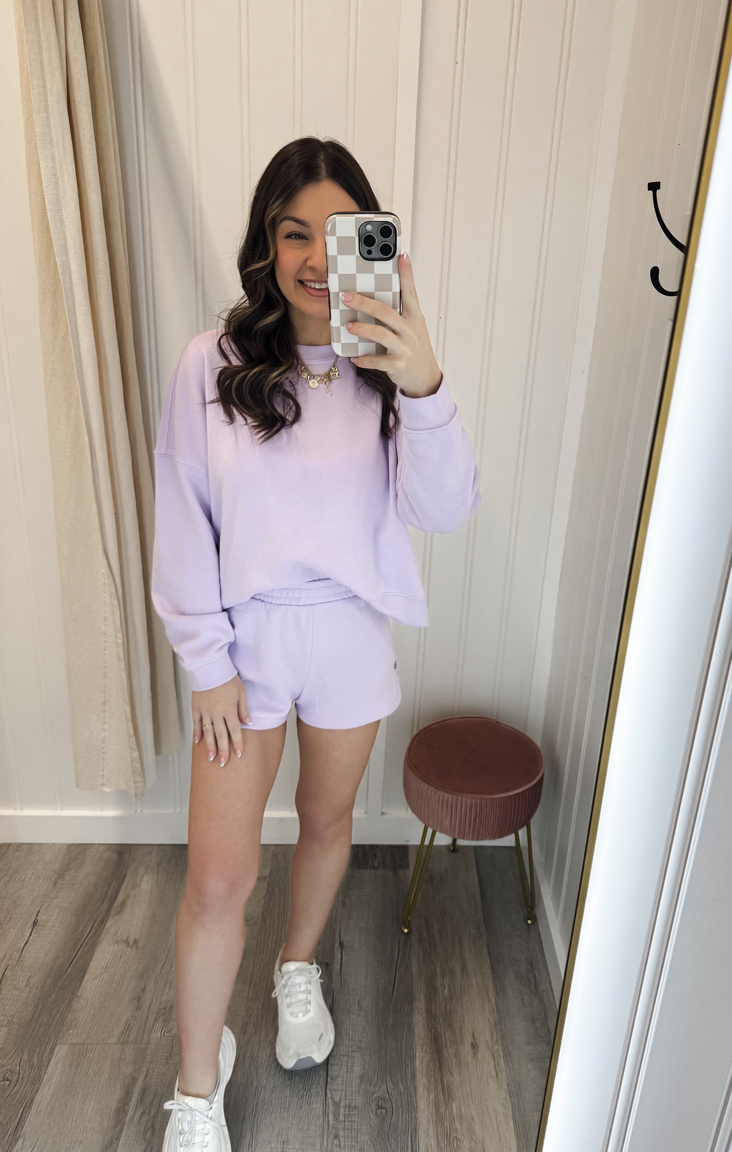 Fleece Sweatshirt & Shorts Set