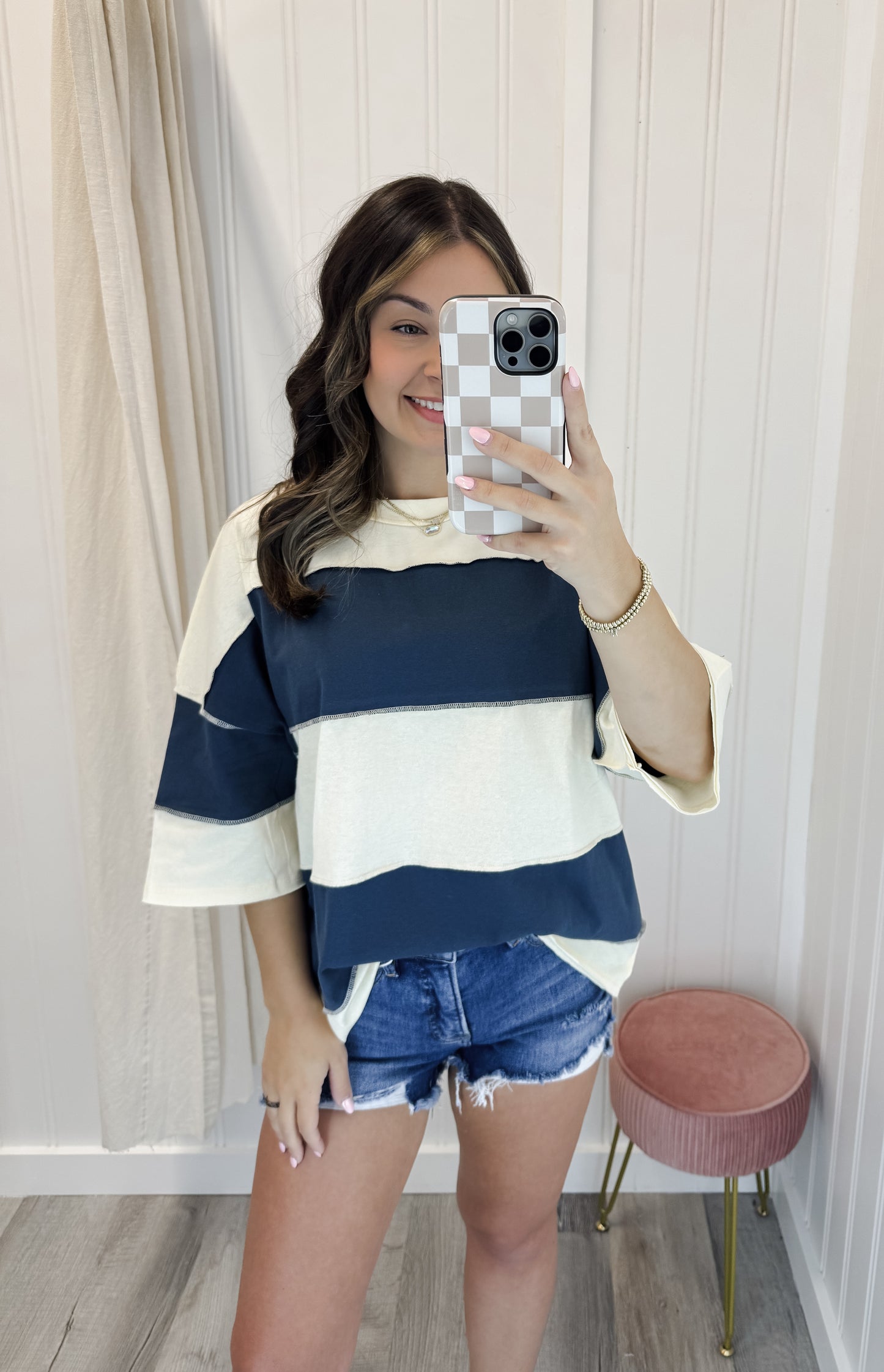 Polly Color Block Top