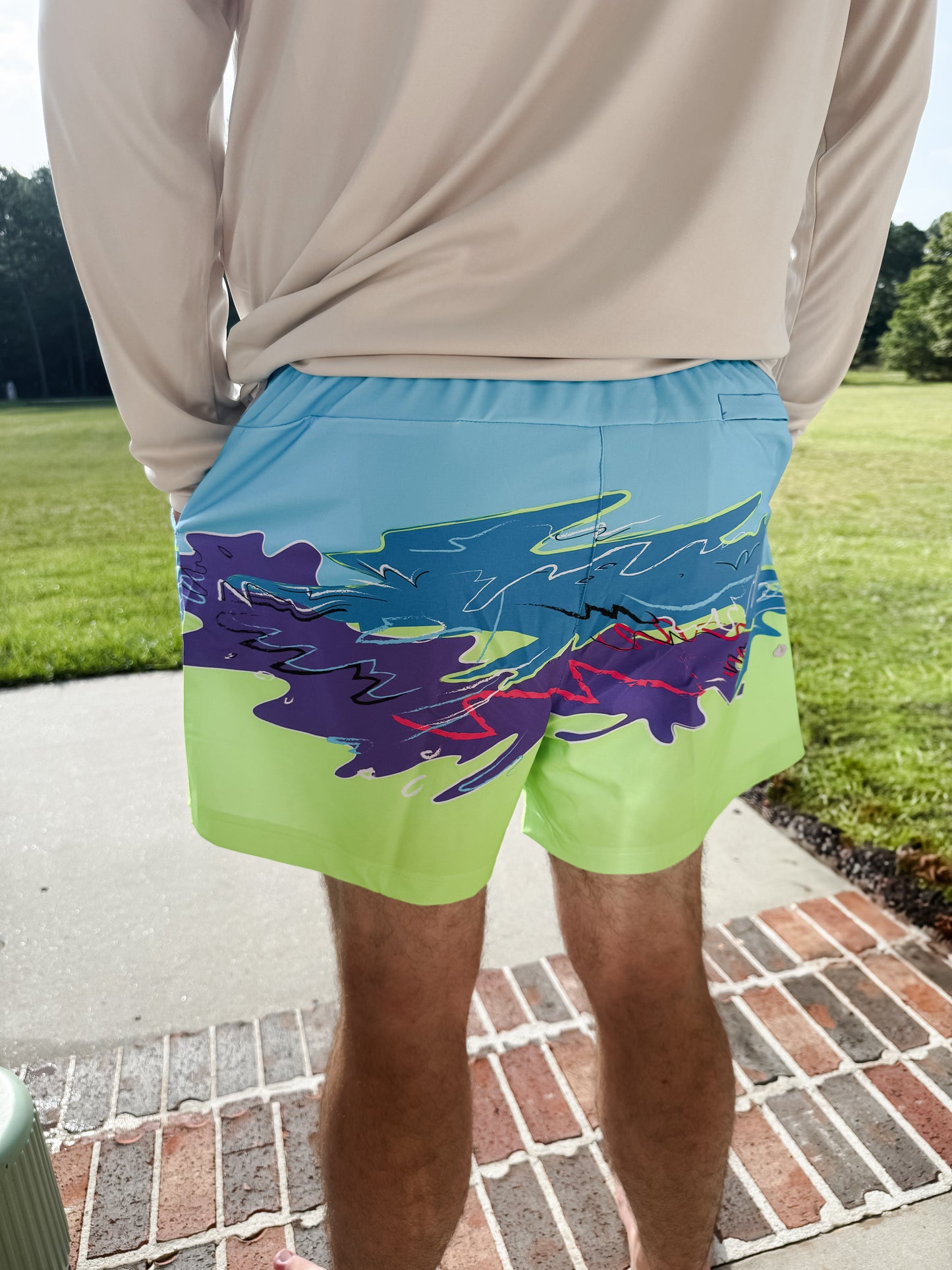 Ball Hammock® Pouch 5" Swim Trunks | The Snack Shack Neon