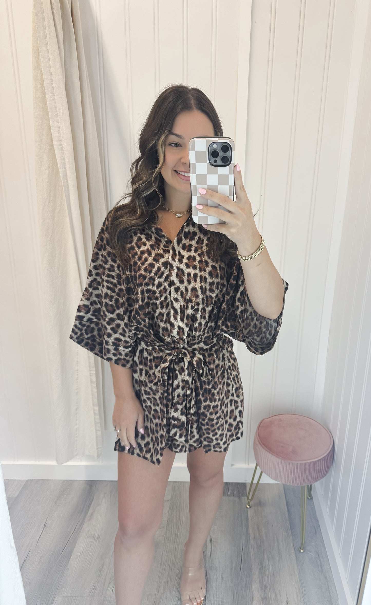 Leopard Print Romper