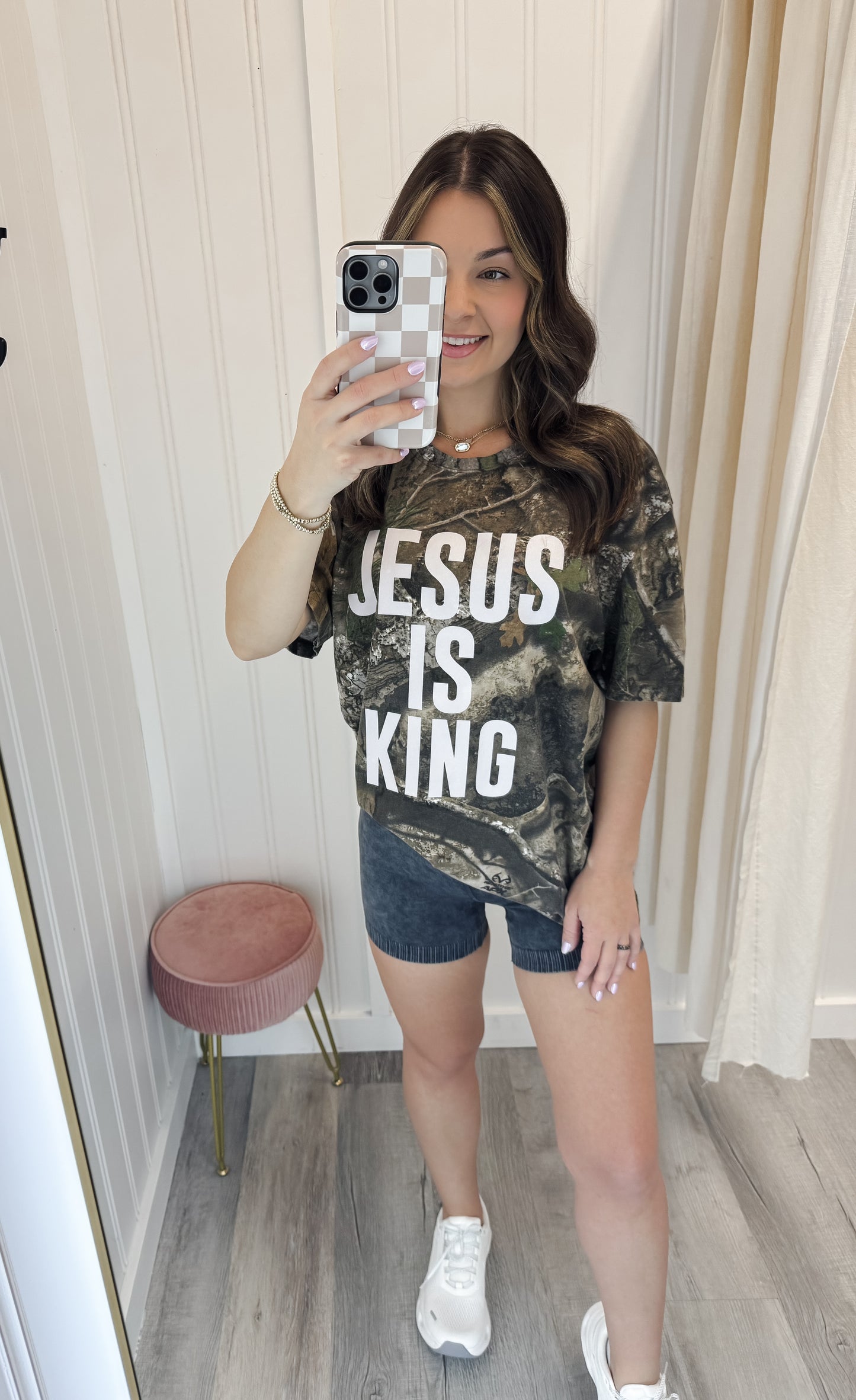 Jesus Is King Camo Tee