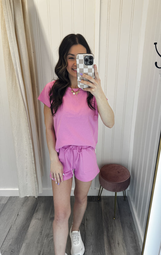 Cotton Top & Shorts Set