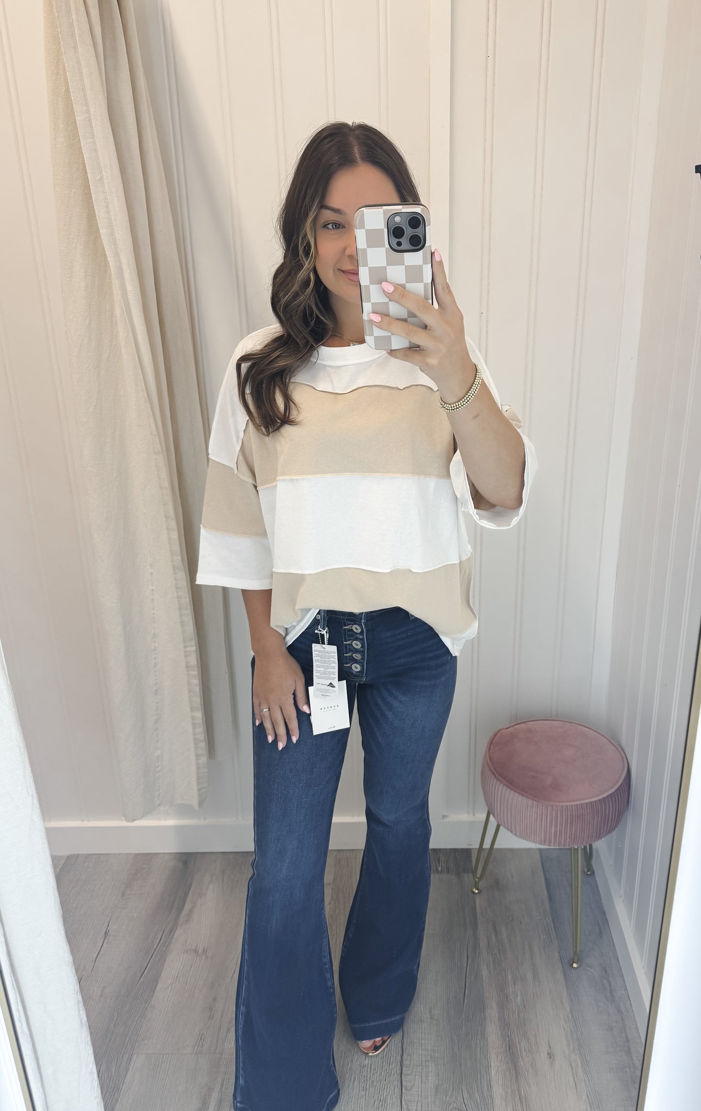 Polly Color Block Top