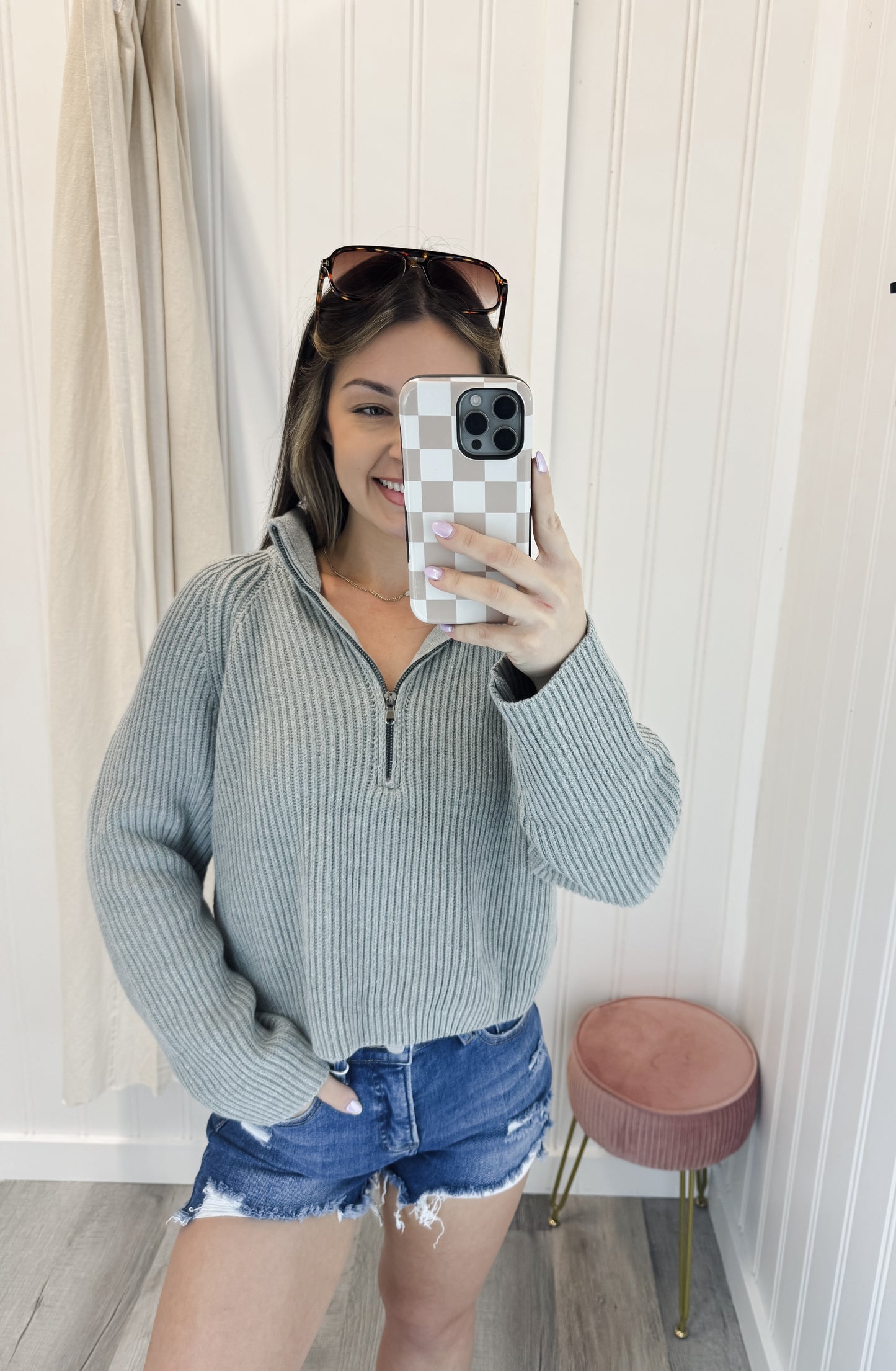 Debbie Half-Zip Sweater