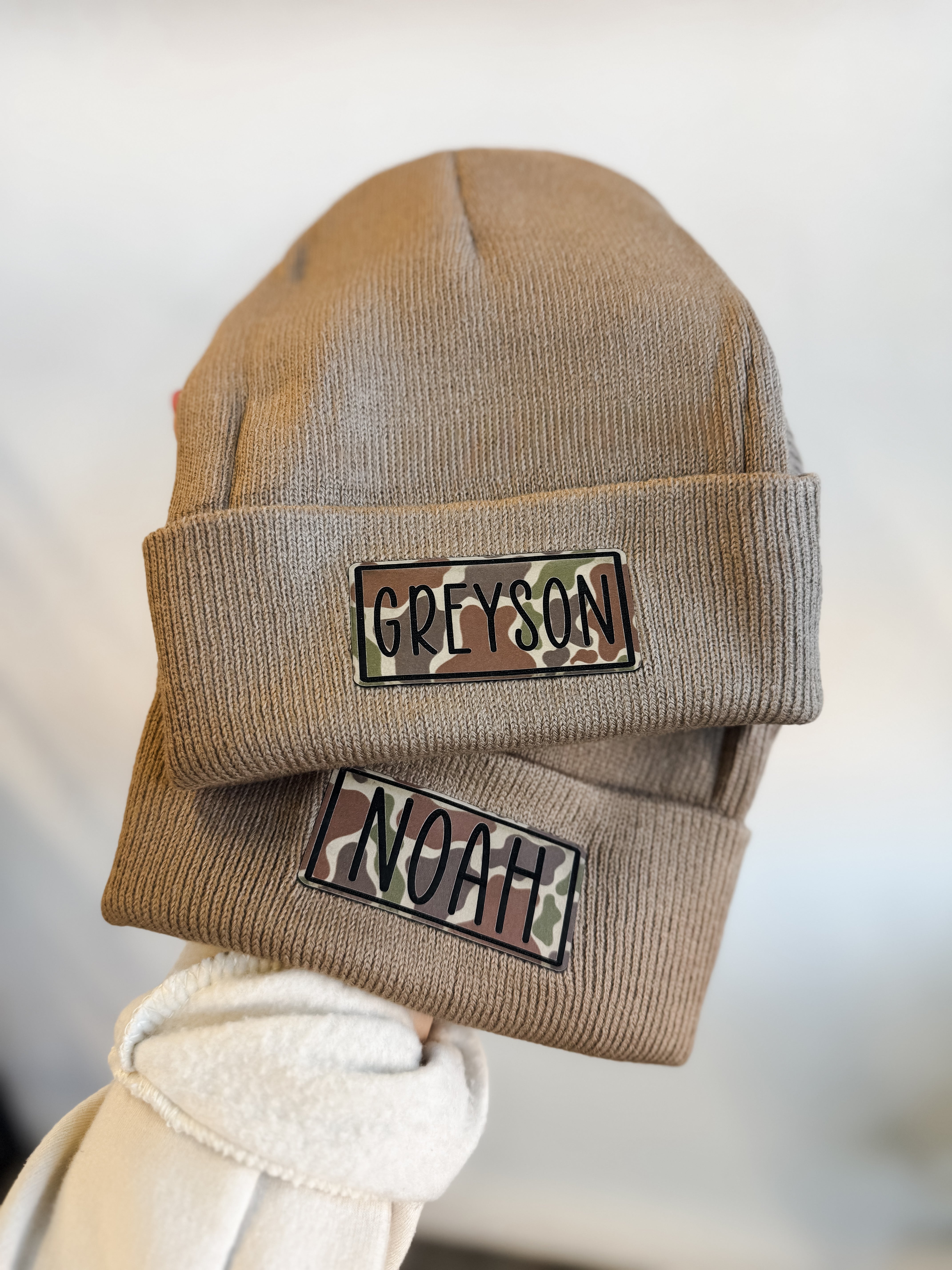 Leather Patch Beanies – Coastal Roots Clothing Co.