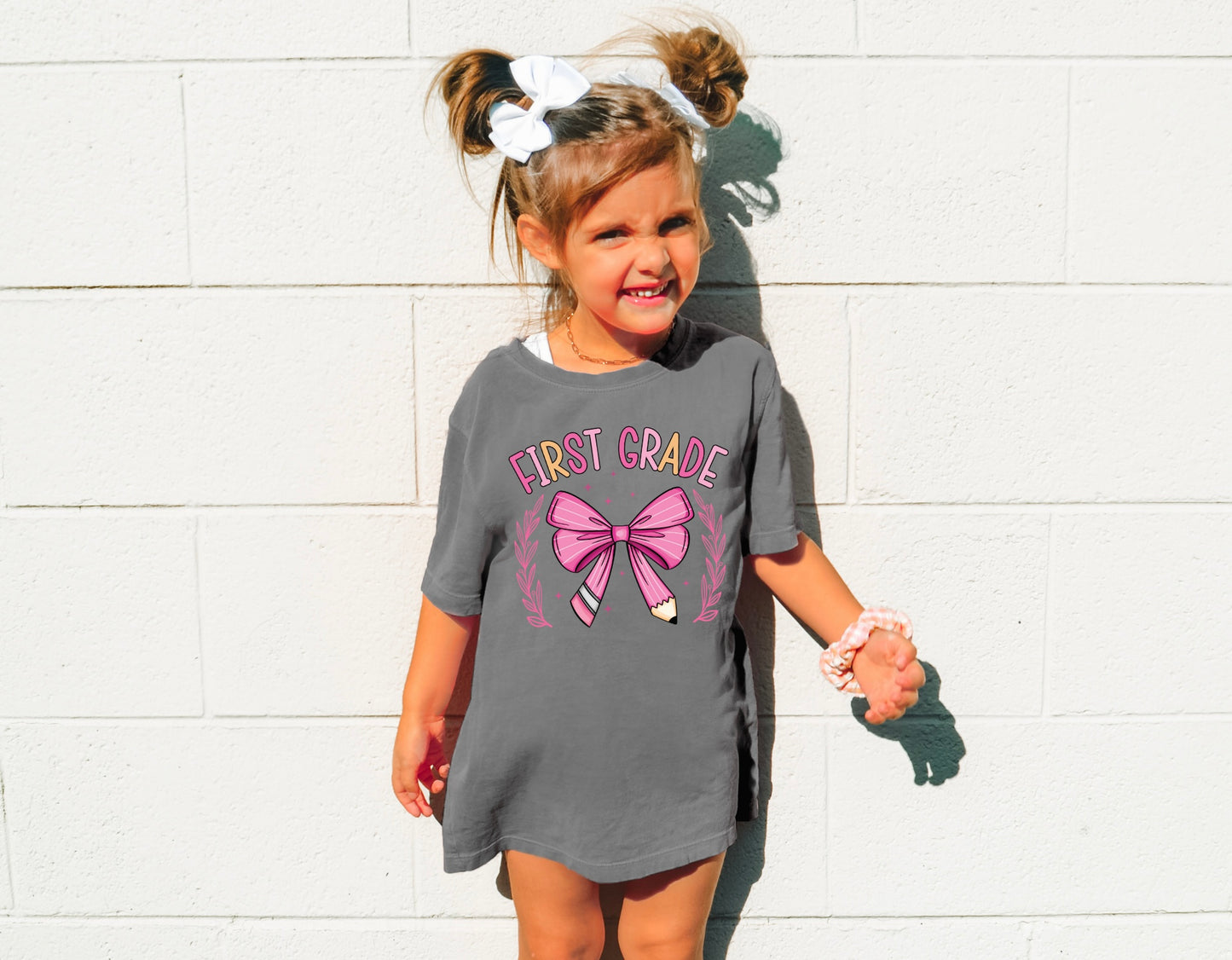 Grade Pencil Bow Tee