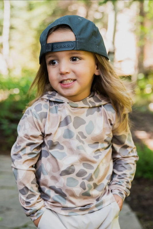 Youth Burlebo Performance Hoodie - Pintail Camo