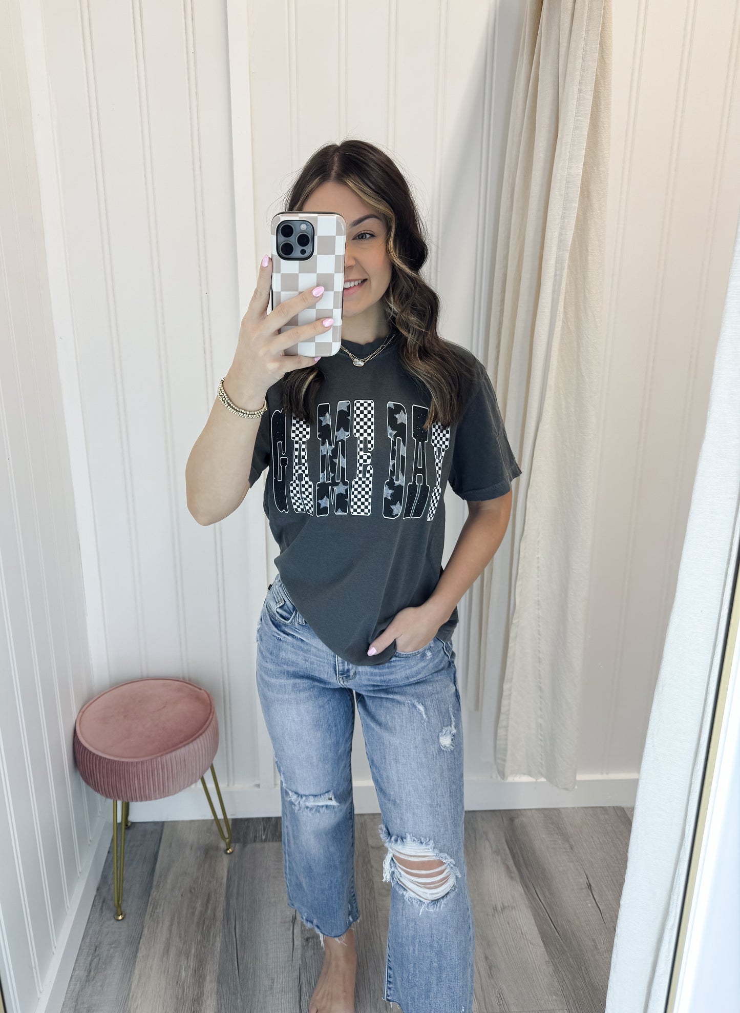 Checkered Game Day Tee