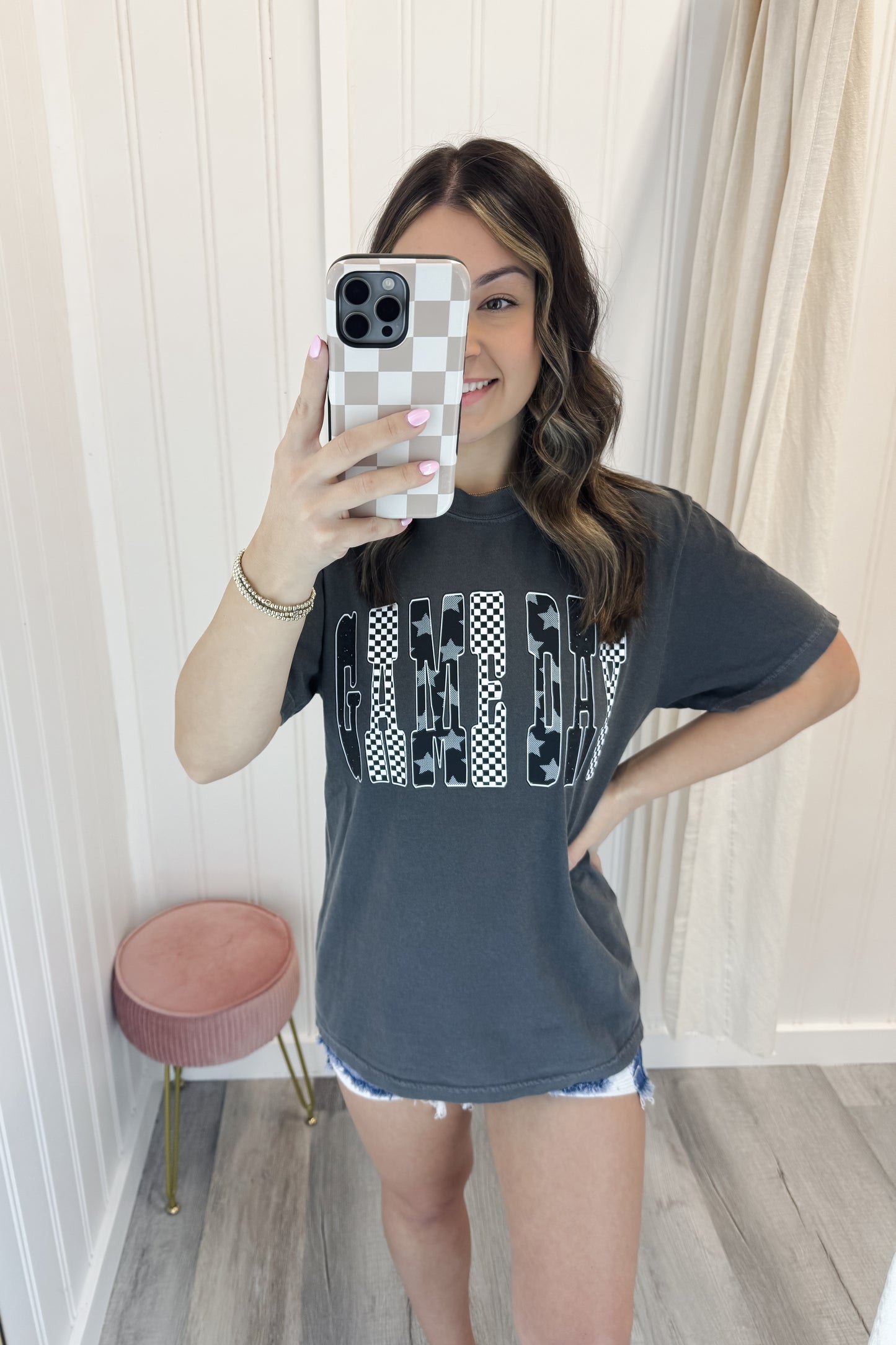 Checkered Game Day Tee