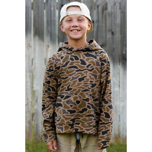 Burlebo Youth Fleece Hoodie - Gauge Camo