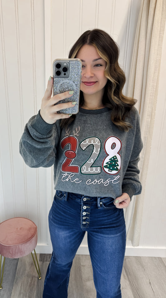 228 Coastal Christmas Sweatshirt