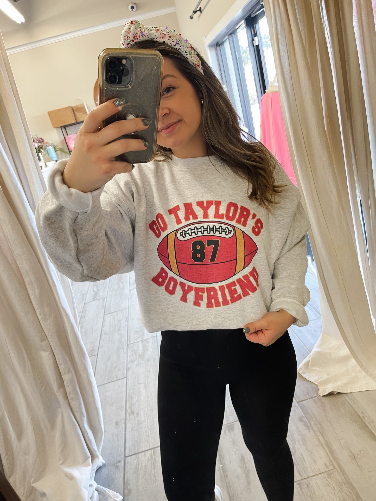 Go Taylor’s Boyfriend Sweatshirt/Tee