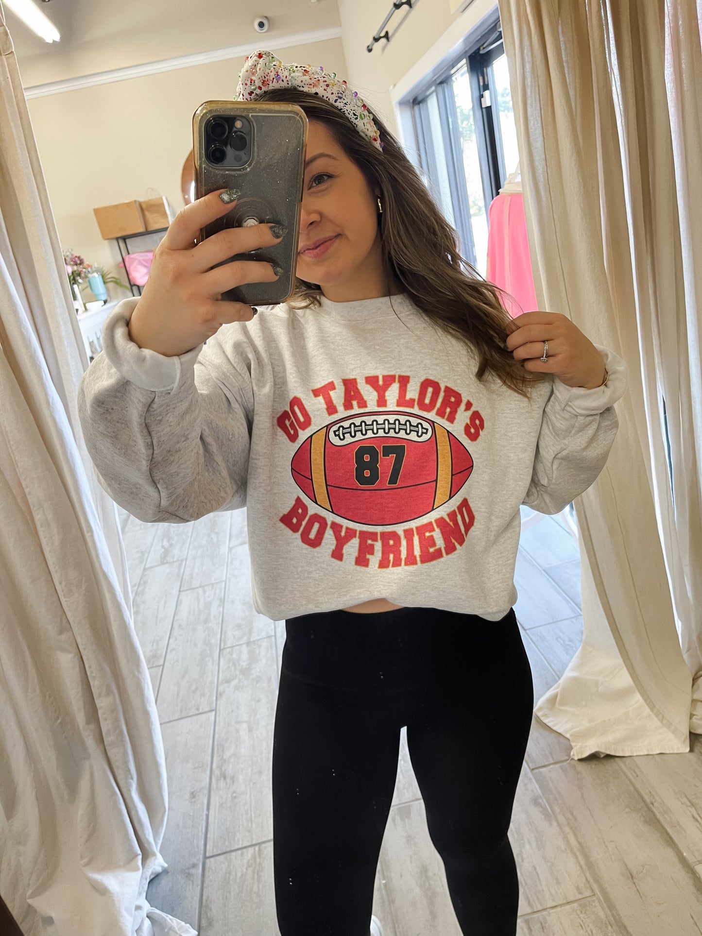 Go Taylor’s Boyfriend Sweatshirt/Tee