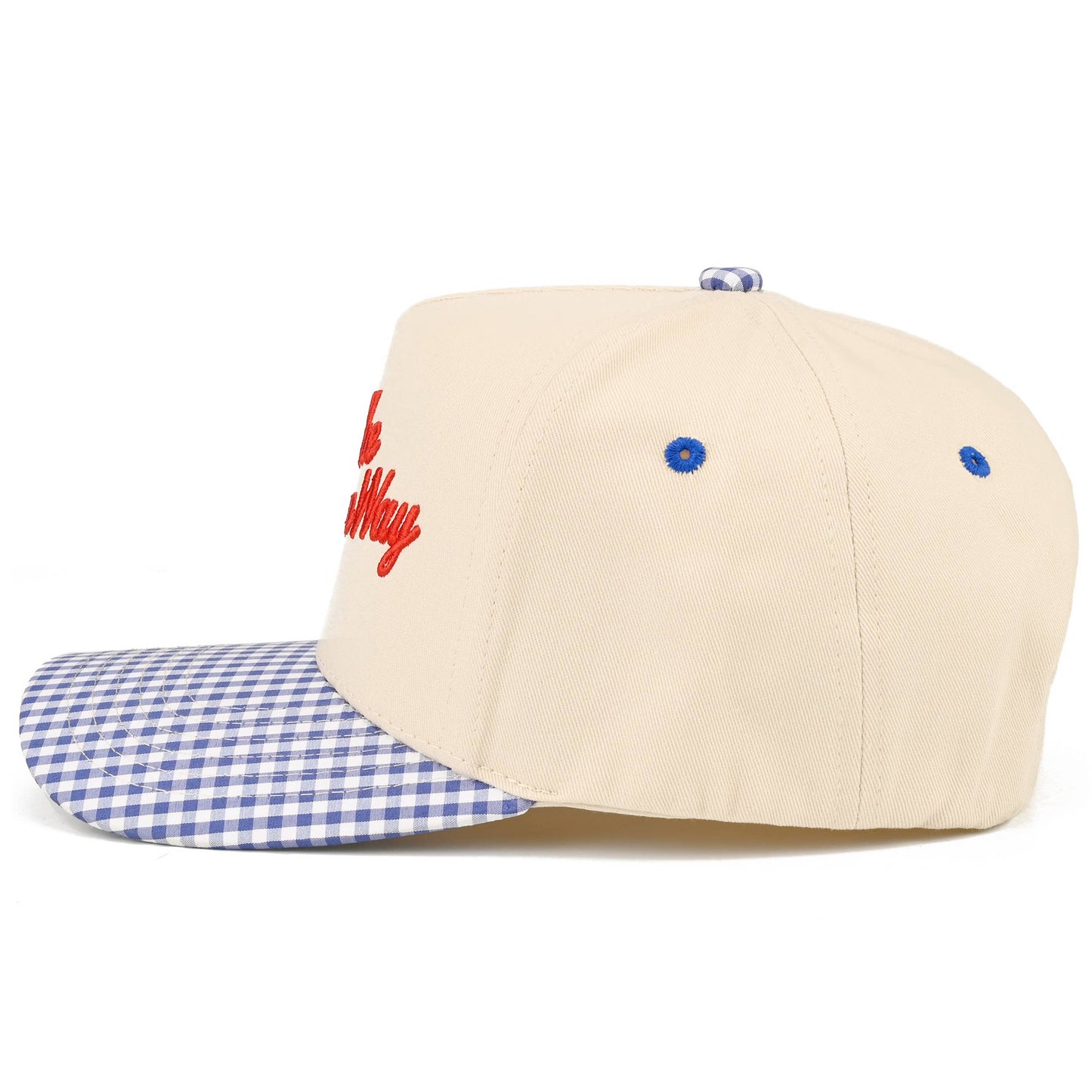 C.C IT'S THE AMERICAN WAY Letter on Two Tone Trucker Hat
