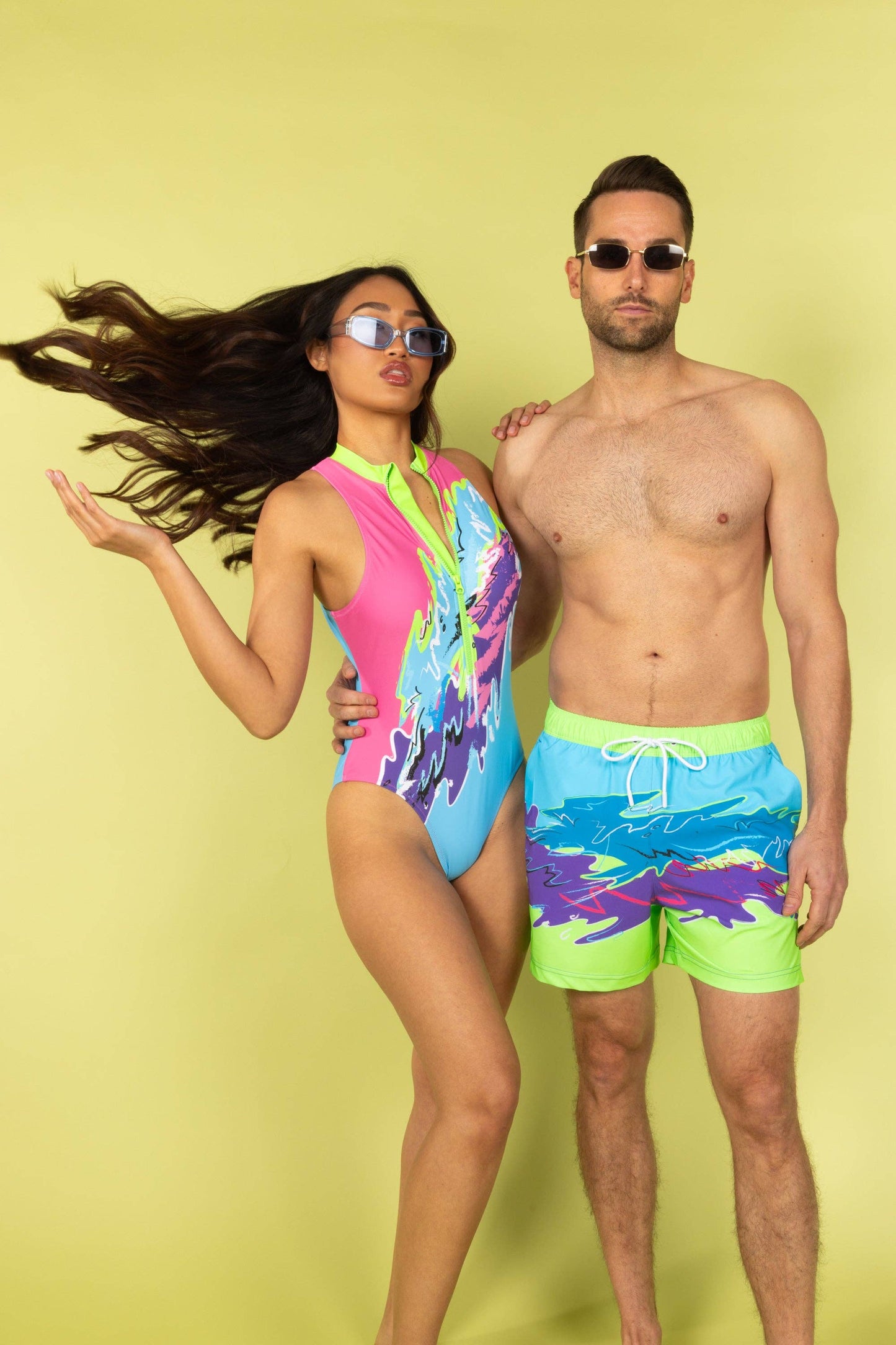 Ball Hammock® Pouch 5" Swim Trunks | The Snack Shack Neon