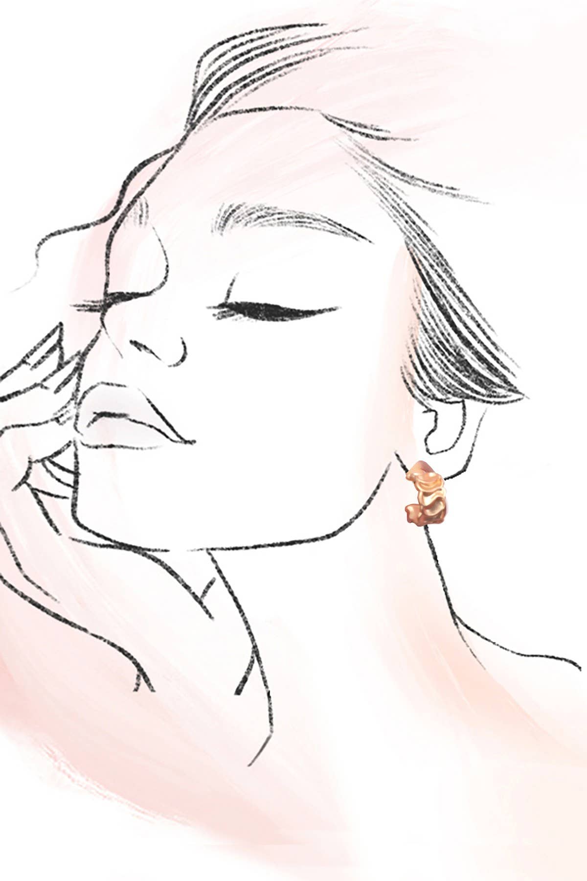 SEASHELL PEARL TEXTURED TRIO HOOP EARRINGS