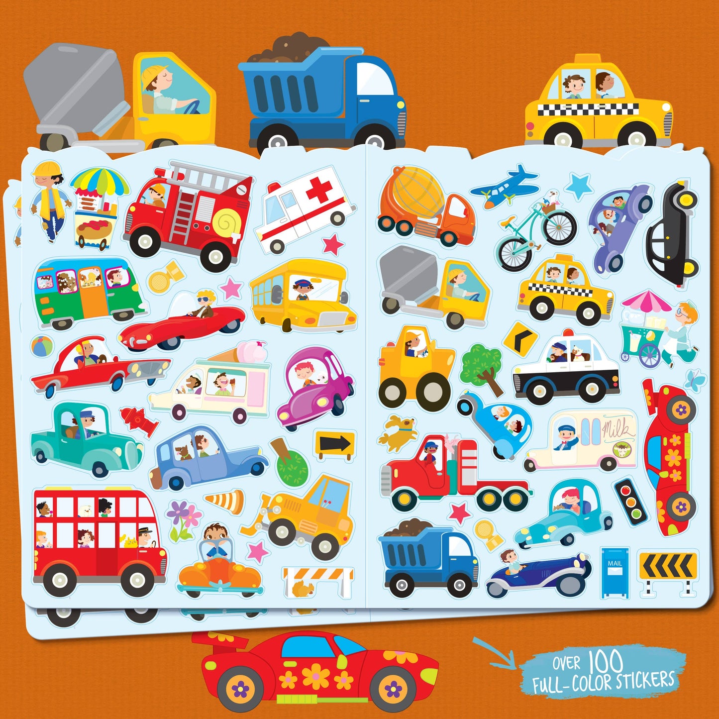 Crazy Car Town Easter Basket Activity Gift Pack for Kids