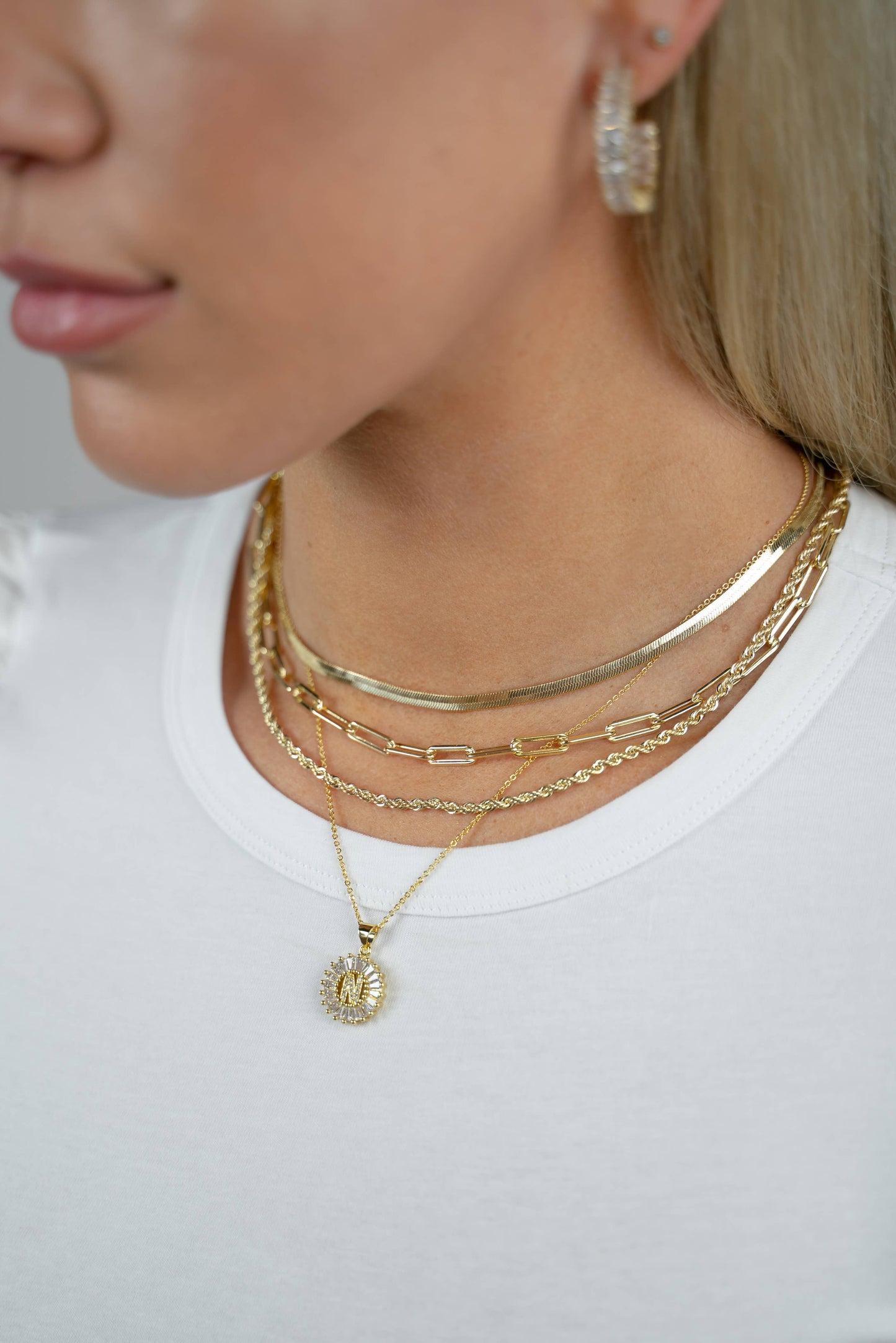 Skinny Herringbone Chain