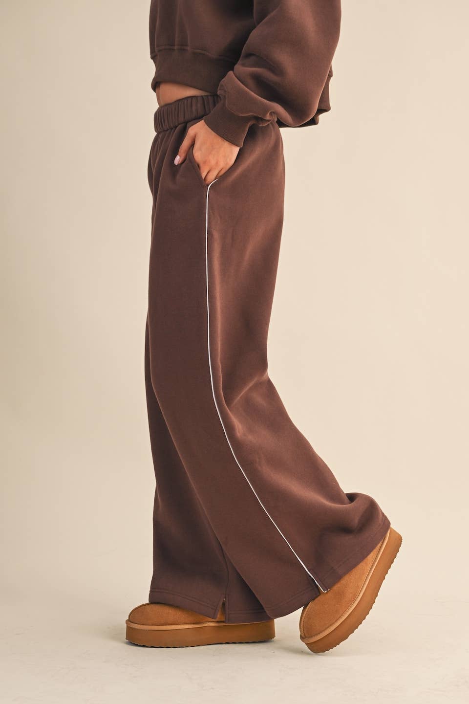 Core Cozy Fleece Wide Leg Sweatpants