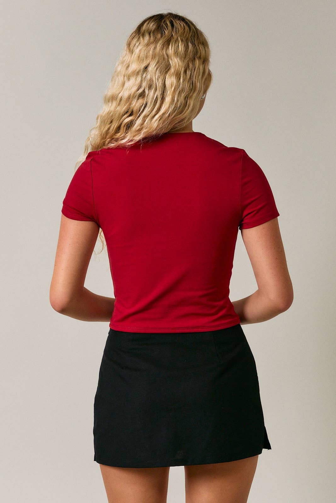 DOUBLE LINED SHORT SLEEVE BABY TEE