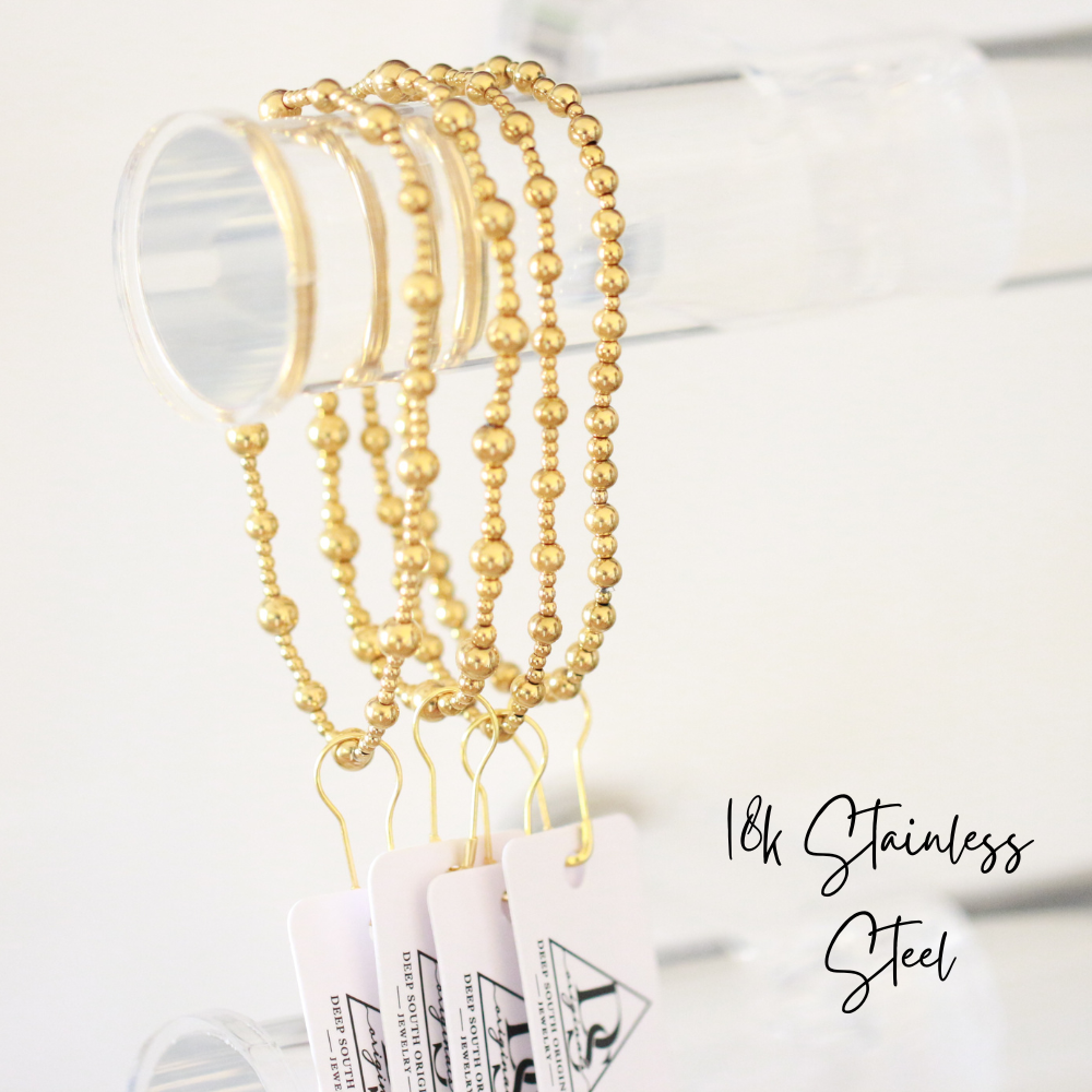 Charlie Bracelet ~ 18k GP Stainless Steel