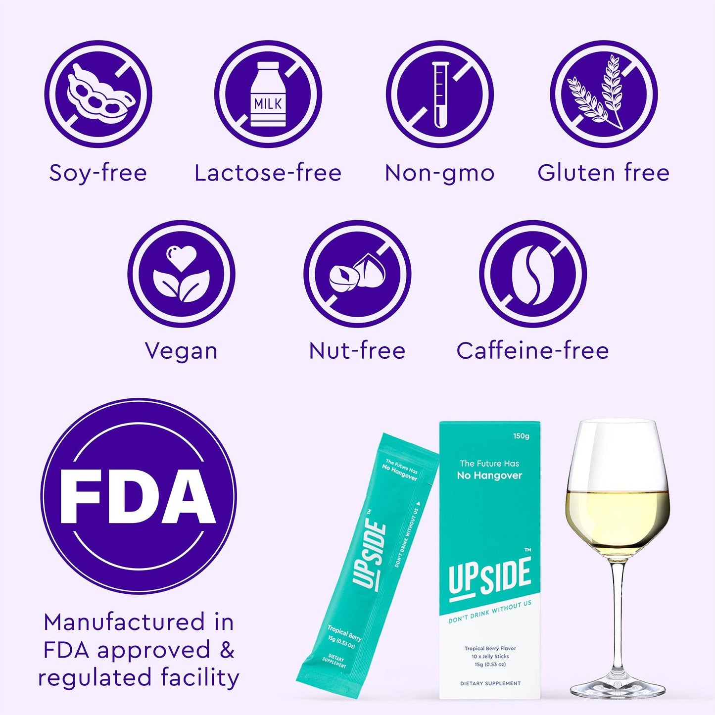 UPSIDE Before Drinking Hangover Sticks - Date Night (4-Pack)