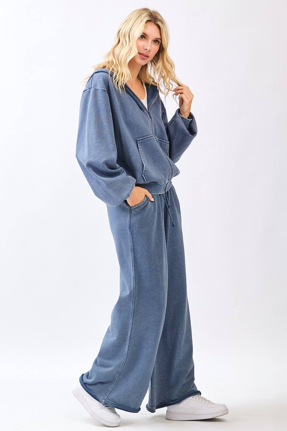 Washed Wide Leg Pants