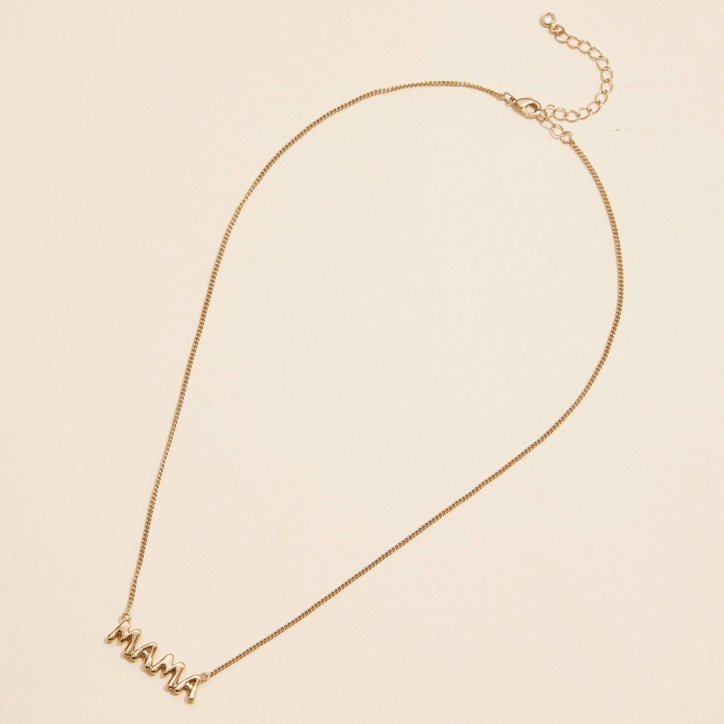 Bubble "MAMA" 18K Gold Dip Necklace - Mothers Day Gift