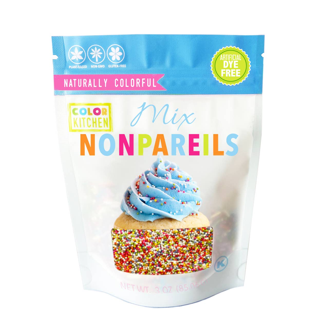 Natural Nonpareil Confetti Sprinkles