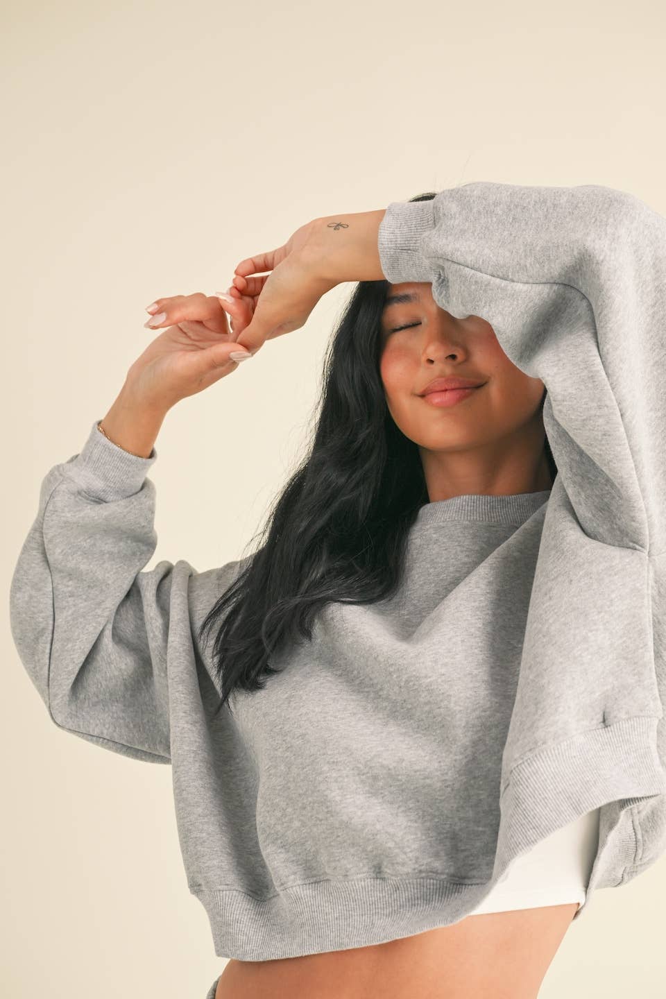 Cozy Fleece Oversized Crewneck Sweatshirt